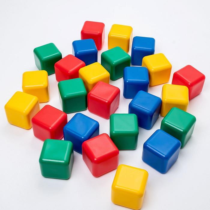 Набор цветных кубиков, 25 штук, 12 × 12 см - фото 2 - id-p226160046
