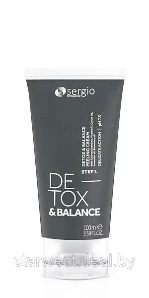 Sergio Professional Detox&Balance Подарочный набор женский: Скраб (100 мл) + Шампунь (250 мл) + Маска (250 мл) - фото 2 - id-p226160259