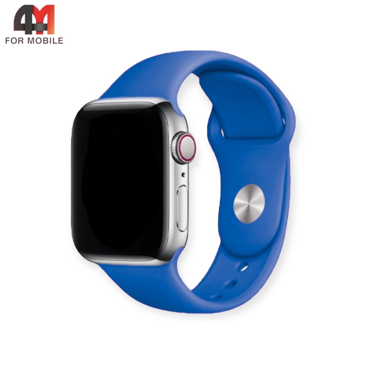 Сменный браслет Apple Watch 42/44/45/49 Mm силиконовый, цвет индиго - фото 1 - id-p226160445