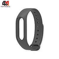 Сменный браслет Xiaomi Mi Band 2 силиконовый, темно-серого цвета