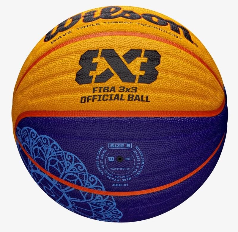 Мяч баскетбольный №6 Wilson Fiba 3x3 Official Paris 2024 Limited Edition - фото 4 - id-p226160476