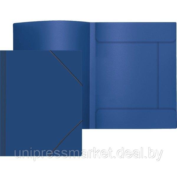 Папка с  резинкой А4, 450мкм, Attomex, синяя