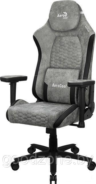 Кресло AeroCool Crown Plus AeroSuede (серый) - фото 1 - id-p226161174