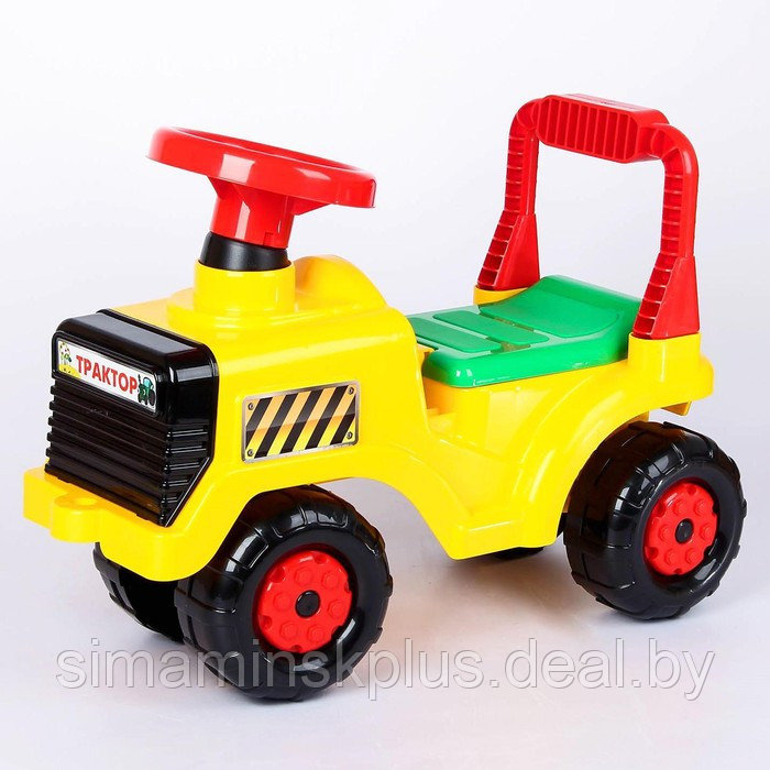 Толокар-машинка «Трактор», цвет жёлтый - фото 1 - id-p226160890