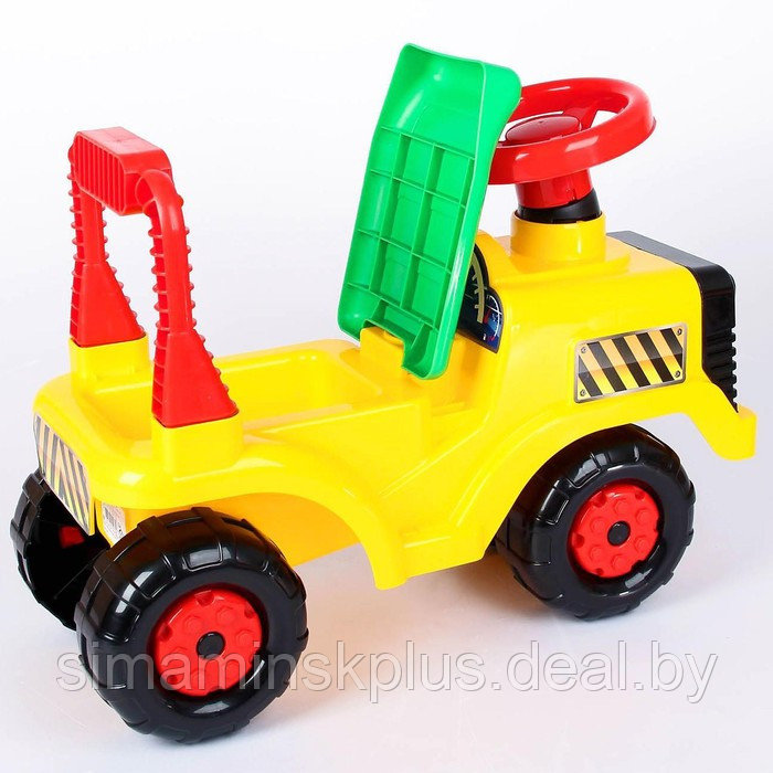 Толокар-машинка «Трактор», цвет жёлтый - фото 2 - id-p226160890
