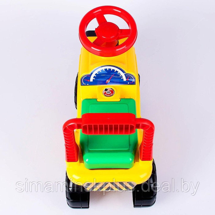 Толокар-машинка «Трактор», цвет жёлтый - фото 3 - id-p226160890