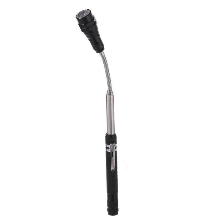 Гибкий фонарик с телескопической ручкой с магнитом / Тактический светодиодный фонарь раздвижной - фото 10 - id-p226161964
