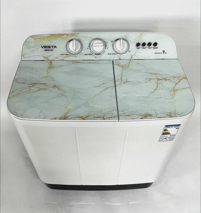 Активаторная стиральная машина для дачи полуавтомат 7 кг с вертикальной загрузкой и отжимом VESTA WMG 70P - фото 1 - id-p226162126