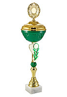 Кубок на мраморной подставке с крышкой , высота 40 см, чаша 100 см арт. 234-270-100 КЗ100