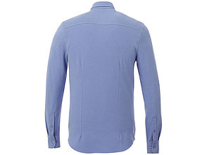 Мужская рубашка Bigelow из пике с длинным рукавом, светло-синий, фото 2