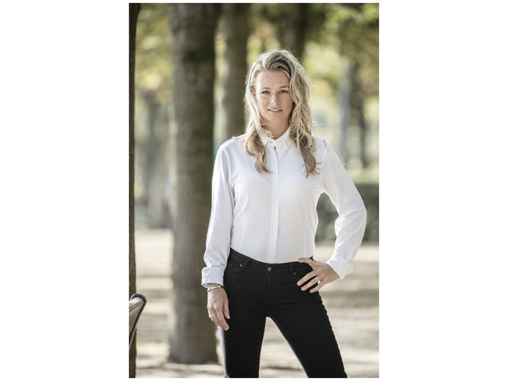 Женская рубашка Bigelow из пике с длинным рукавом, белый - фото 4 - id-p226166339