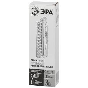 ЭРА (Энергия света) Аварийный светильник светодиодный ЭРА DPA-101-0-20 непостоянный 30LED 6ч IP20 SLA - фото 9 - id-p226162919