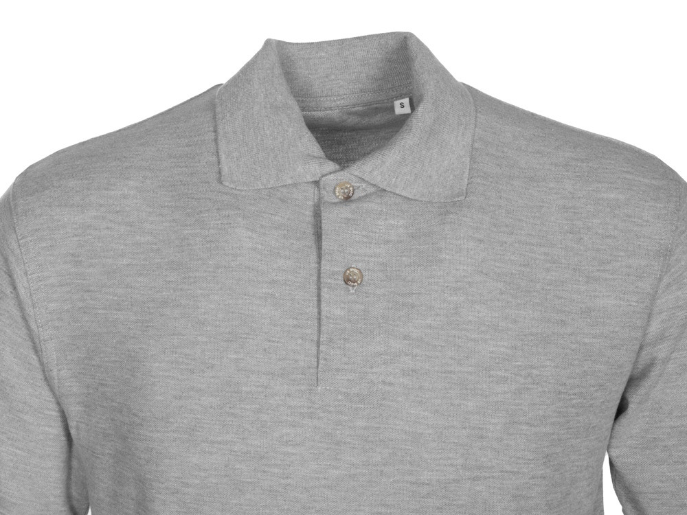 Рубашка поло Boston 2.0 мужская, серый меланж - фото 5 - id-p226166401