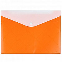 Папка-конверт на кн. А4 Diamond оранжевая DV-0377D-OR