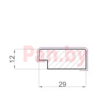 Профиль для панелей МДФ WellMaker ПНп-43 Дуб нанофлекс, правый, 2800*29*12 мм - фото 2 - id-p226168660