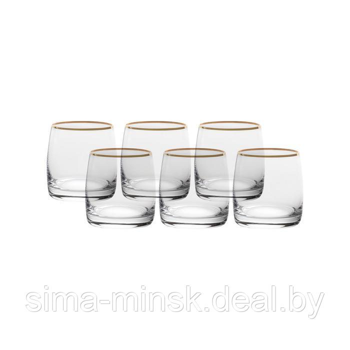 Набор стаканов для виски, декор «Отводка золото», 230 мл x 6 шт. - фото 2 - id-p226170191