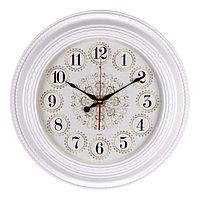 Часы настенные интерьерные "Плетение", бесшумные, 45.5 х 45.5 см, АА