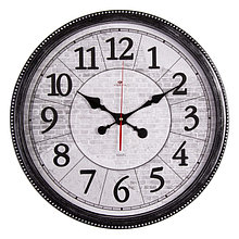 Часы настенные, интерьерные "Лофт", d-49.5 см, бесшумные