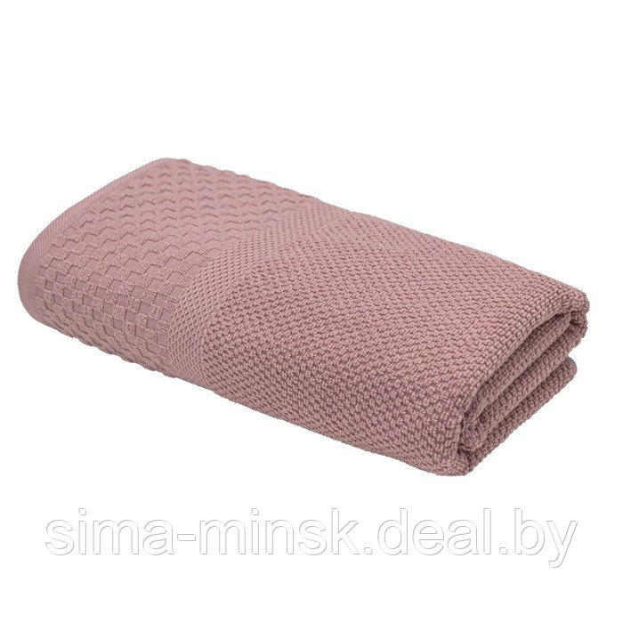 Махровое полотенце, размер 50x80 см, цвет розовый - фото 1 - id-p226170607