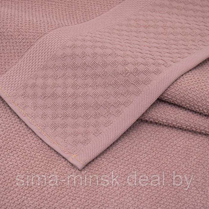 Махровое полотенце, размер 50x80 см, цвет розовый - фото 2 - id-p226170607