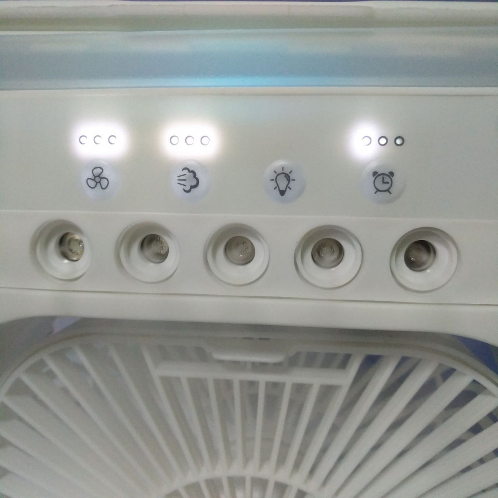 Охладитель - увлажнитель воздуха 3в1 Air Cooler Fan / Кондиционер - вентилятор мини, 7 цветов подсветки, USB - фото 10 - id-p226077964