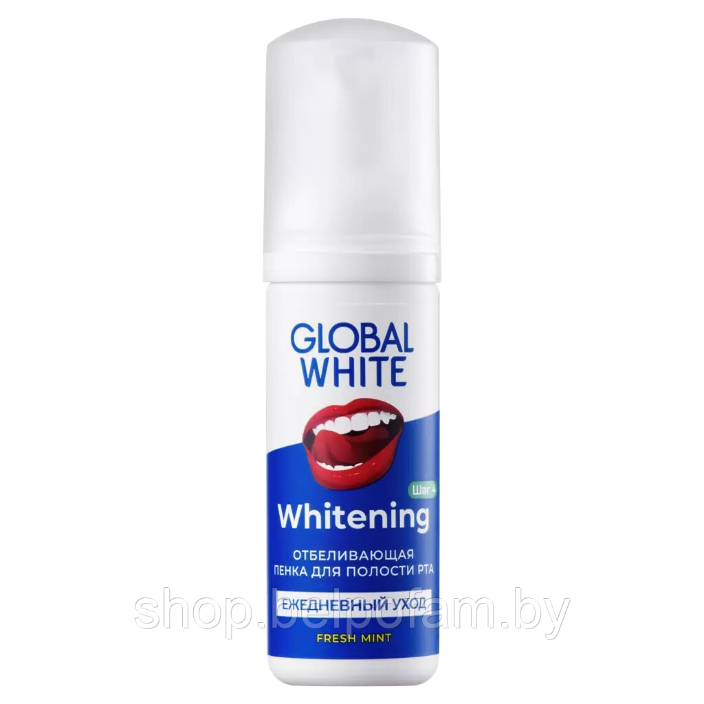 Отбеливающая пенка для зубов Global White 50 мл - фото 1 - id-p226192607