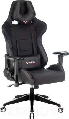 Кресло геймерское Бюрократ Zombie Viking-4 Aero Black Edition (искусственная кожа/ткань черный) - фото 1 - id-p225916823