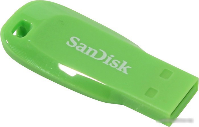 USB Flash SanDisk Cruzer Blade 16GB (зеленый) [SDCZ50C-016G-B35GE] - фото 2 - id-p226192734
