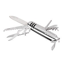 Нож перочинный ЕРМАК, 15см, многофункциональный, 11 функций, нержавеющая  сталь