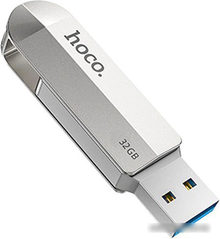USB Flash Hoco UD10 32GB (серебристый) - фото 1 - id-p226192735