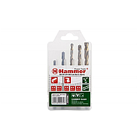 37075 Набор сверл Hammer Flex 202-912 DR set No12 HEX (5pcs) 5-8mm металл\камень, 5шт. .Hammer 202-912