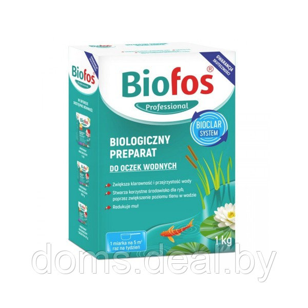Профессиональный биологический препарат для прудов БИОФОС, 1кг Biofos Биофос - фото 1 - id-p222455552