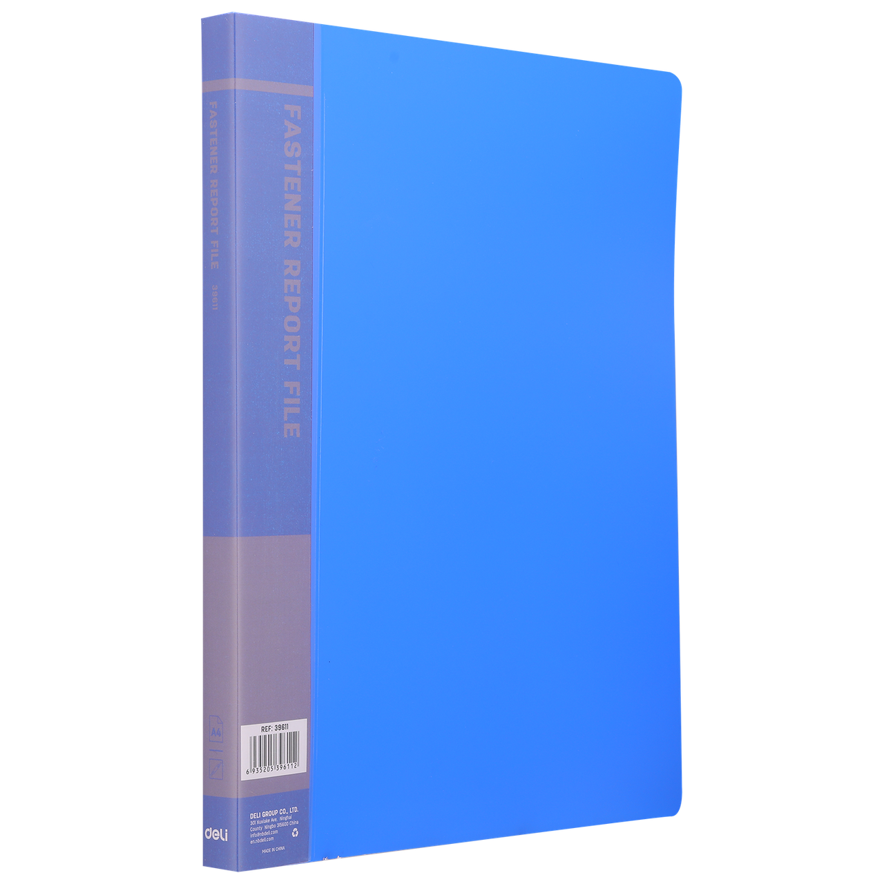 Папка-скоросшиватель DELI пластик синяя с двумя карманами (цена с НДС) - фото 1 - id-p226194011