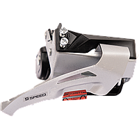 Передний переключатель Shimano FD-M2020, 2x9ск, 36T универсальная тяга и нижний хомут Shimano