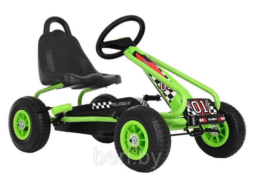 Педальный картинг, детская педальная машинка PITUSO, G201, разные цвета - фото 7 - id-p224535780