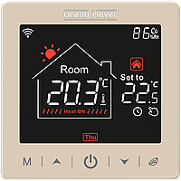 Программируемый терморегулятор теплого пола Grand Meyer SN-15 Wi-Fi, бежевый