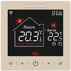 Программируемый терморегулятор теплого пола Grand Meyer SN-15 Wi-Fi, бежевый