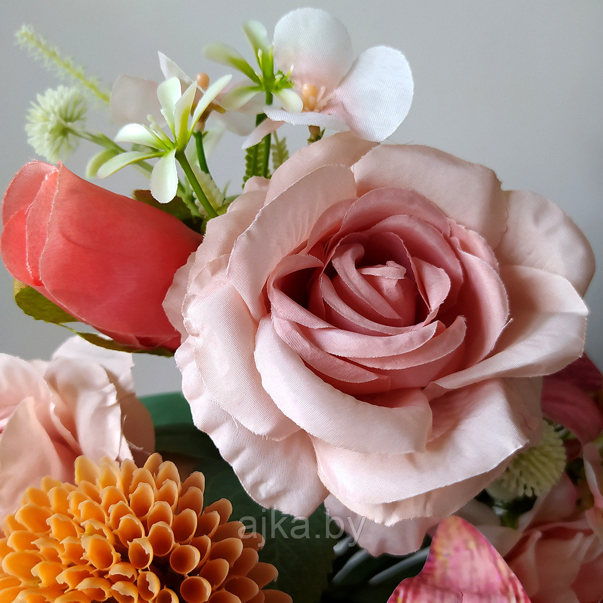 Букет с латексными лилиями 47 см, розово-оранжевый - фото 6 - id-p226199306