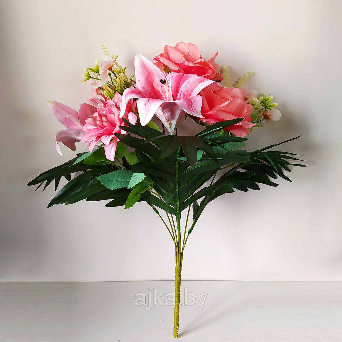 Букет с латексными лилиями 47 см, розовый - фото 3 - id-p226199611