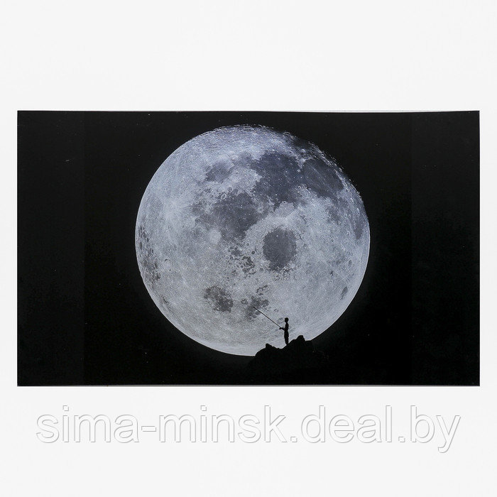 Картина на холсте "Луна" 60х100 см - фото 1 - id-p226200263