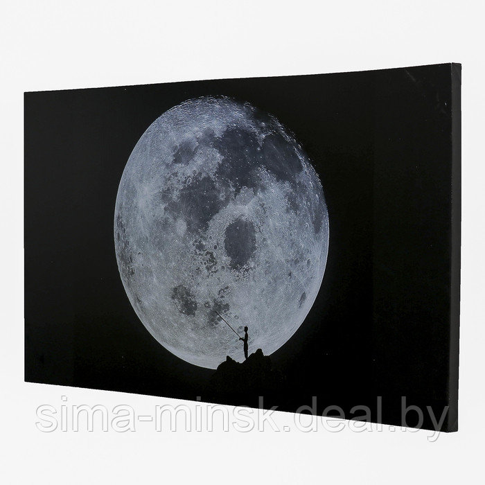 Картина на холсте "Луна" 60х100 см - фото 2 - id-p226200263