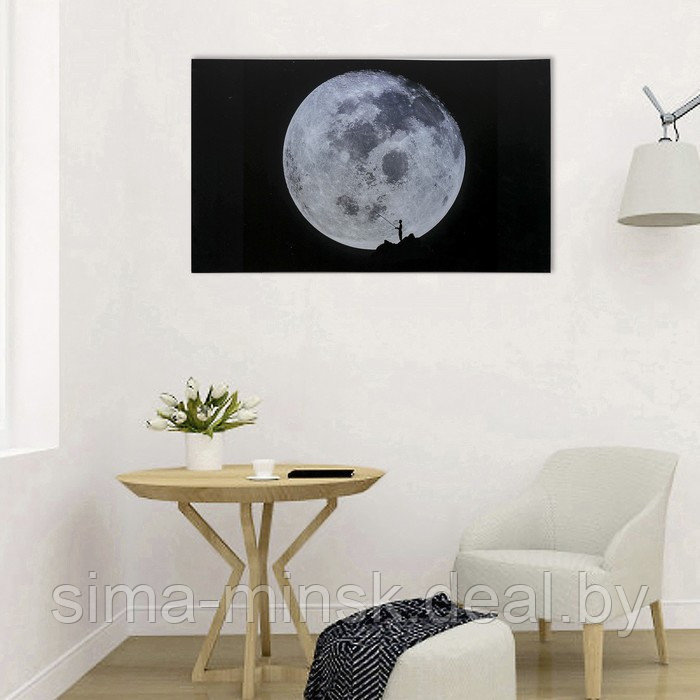 Картина на холсте "Луна" 60х100 см - фото 4 - id-p226200263