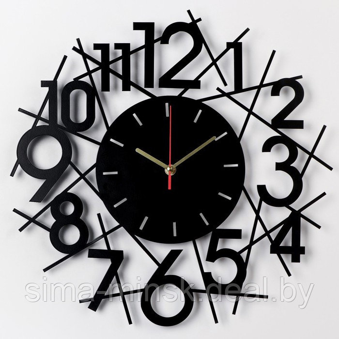 Часы настенные из металла "Лоренцо", плавный ход, d-40 см - фото 1 - id-p226200369