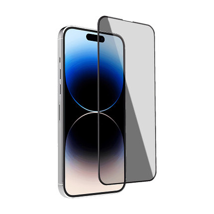 Защитное стекло для Apple iPhone 13 Pro Max с полной проклейкой (Full Screen), черное, фото 2