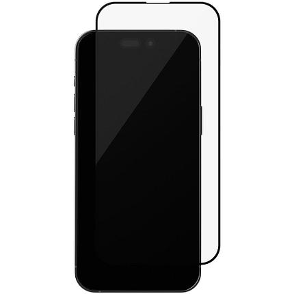 Защитное стекло для Apple iPhone 15 Plus с полной проклейкой (Full Screen), черное, фото 2