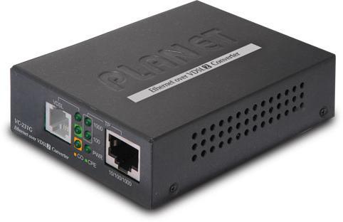 Конвертер PLANET VC-231G Ethernet в VDSL2, внешний БП 1-Port 10/100/1000T - фото 1 - id-p226200838