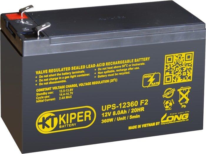 Аккумулятор для ИБП Kiper UPS-12360 F2 (12В/8 А·ч) - фото 1 - id-p226200981