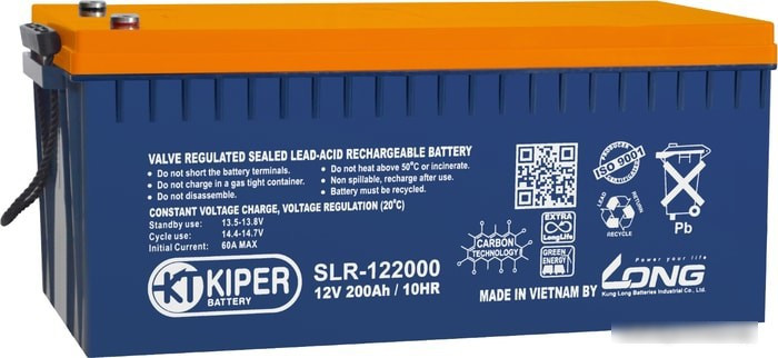 Аккумулятор для ИБП Kiper SLR-122000 (12В/200 А·ч) - фото 1 - id-p226200982