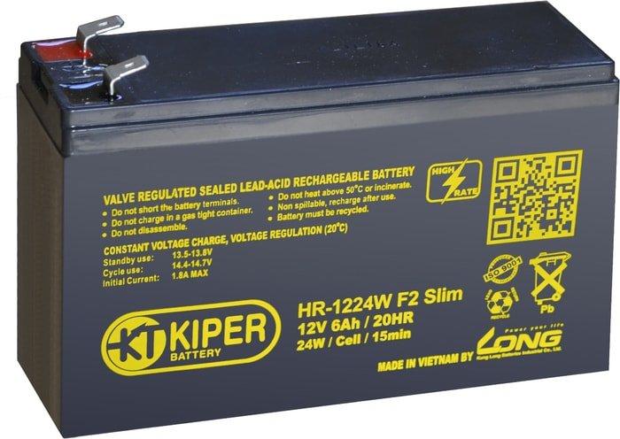 Аккумулятор для ИБП Kiper HR-1224W F2 Slim (12В/6 А·ч) - фото 1 - id-p226200985