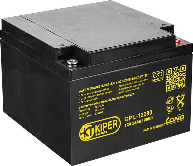 Аккумулятор для ИБП Kiper GPL-12280 (12В/28 А·ч) - фото 1 - id-p226200992
